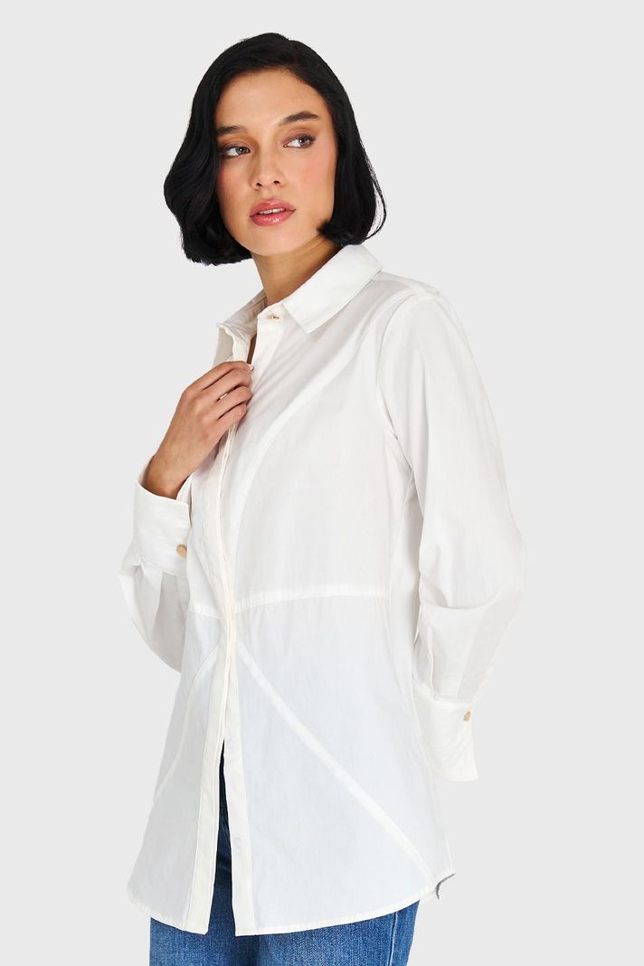 Camisa Básica Algodón Blanco Nicopoly-2