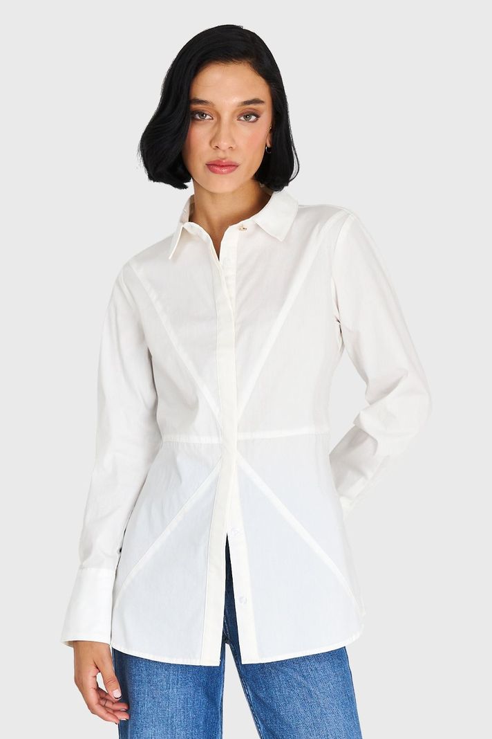 Camisa Básica Algodón Blanco Nicopoly-4