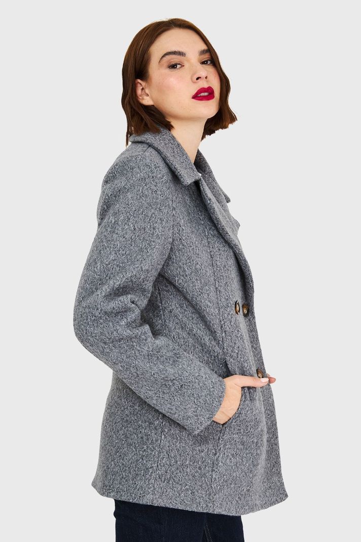 Abrigo Bouclé Grafito Nicopoly-2