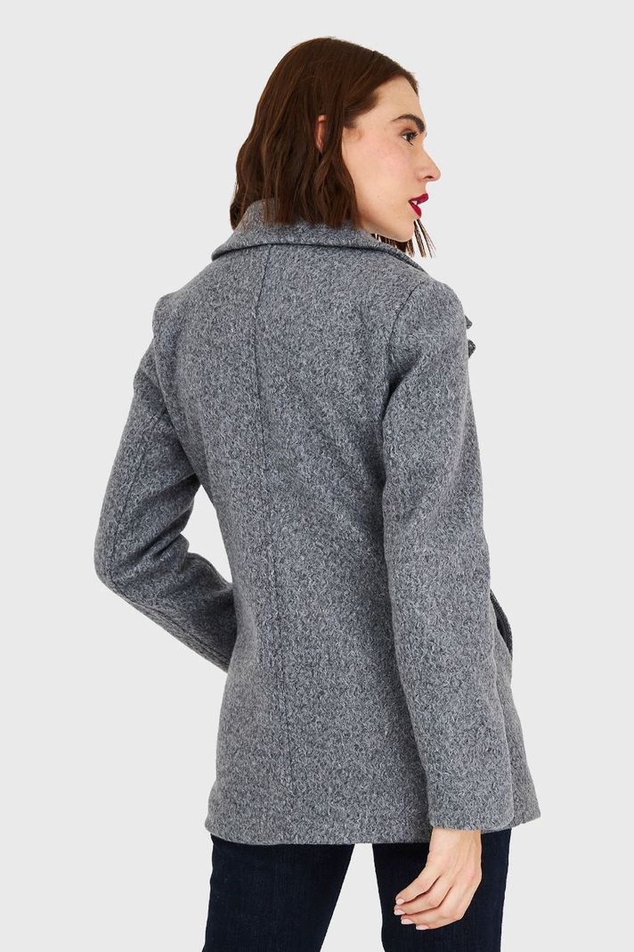 Abrigo Bouclé Grafito Nicopoly-3