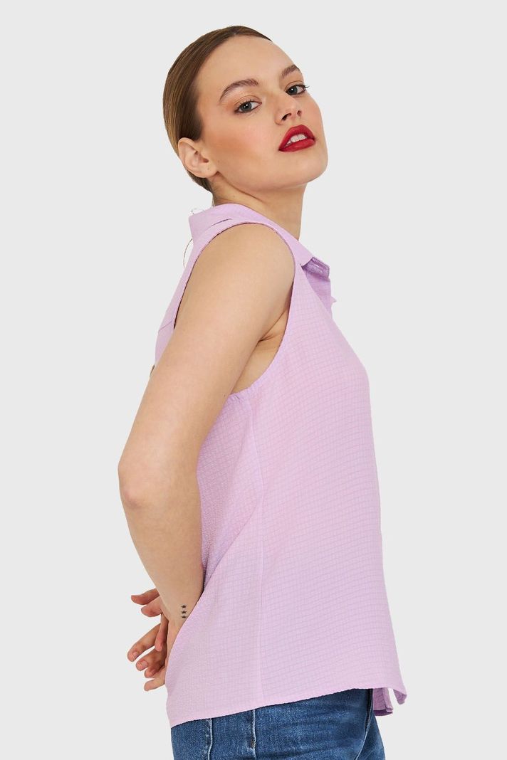 Blusa Sin Mangas Lila Nicopoly-2