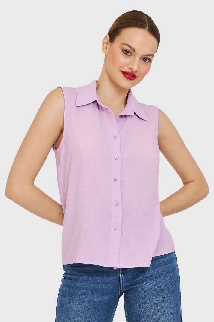 Blusa Sin Mangas Lila Nicopoly-4