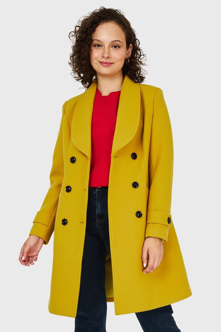 Abrigo Solapa Redonda Verde Lima Nicopoly-0