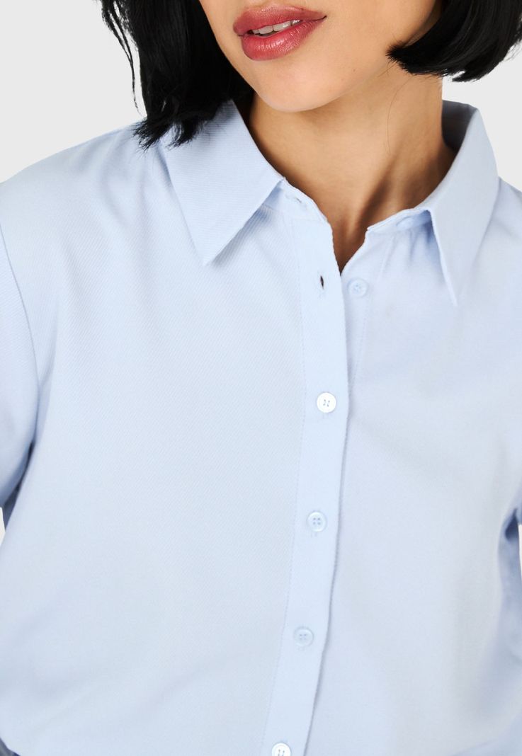 Camisa Básica Celeste Nicopoly-5