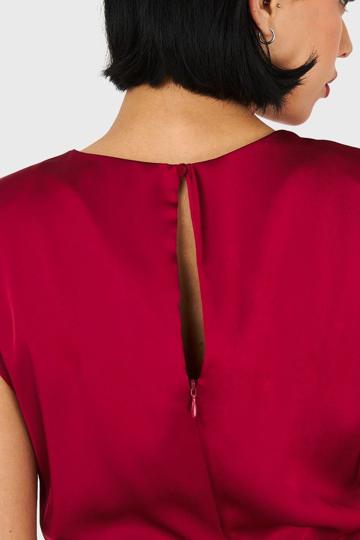 Enterito Cut Out Escote Rojo Oscuro Nicopoly-5
