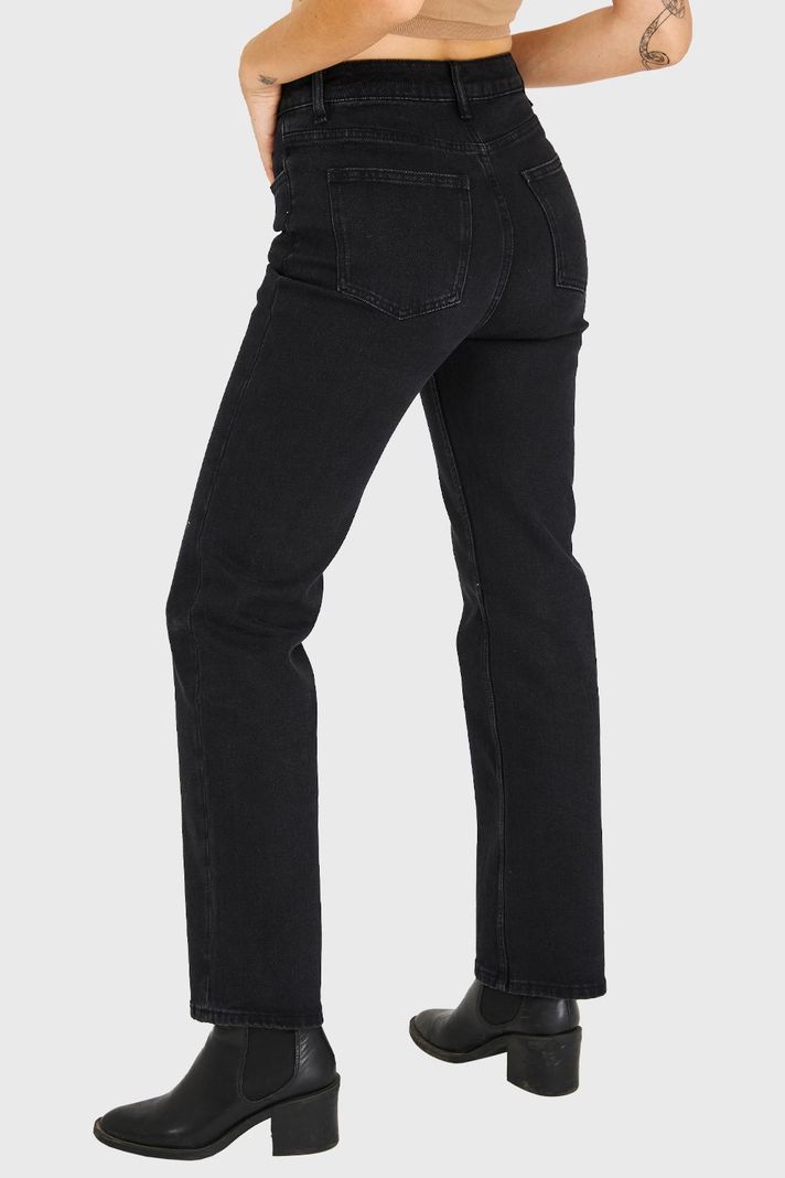 Jeans Básico Recto Negro Nicopoly-3