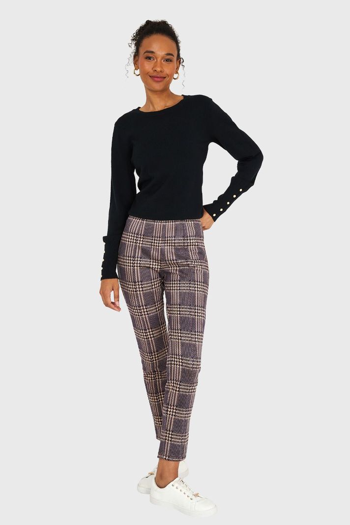 Sweater Mangas Detalles Perlas Negro Nicopoly-1