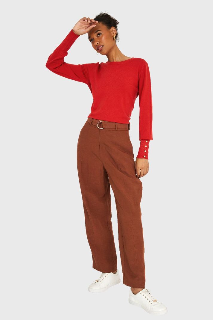 Sweater Mangas Detalles Perlas Óxido Nicopoly-1