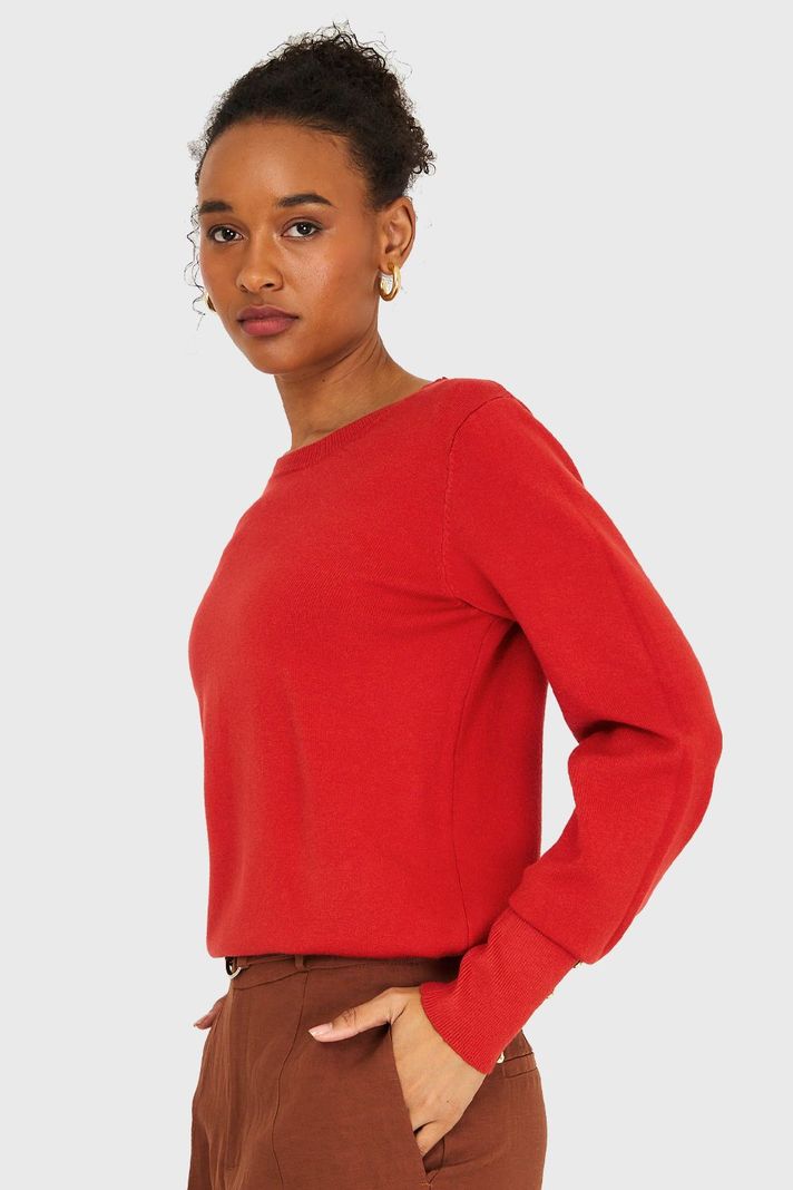 Sweater Mangas Detalles Perlas Óxido Nicopoly-2
