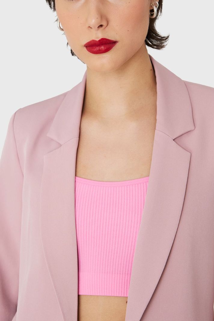 Blazer Botones Decorativos Palo Rosa Nicopoly-5
