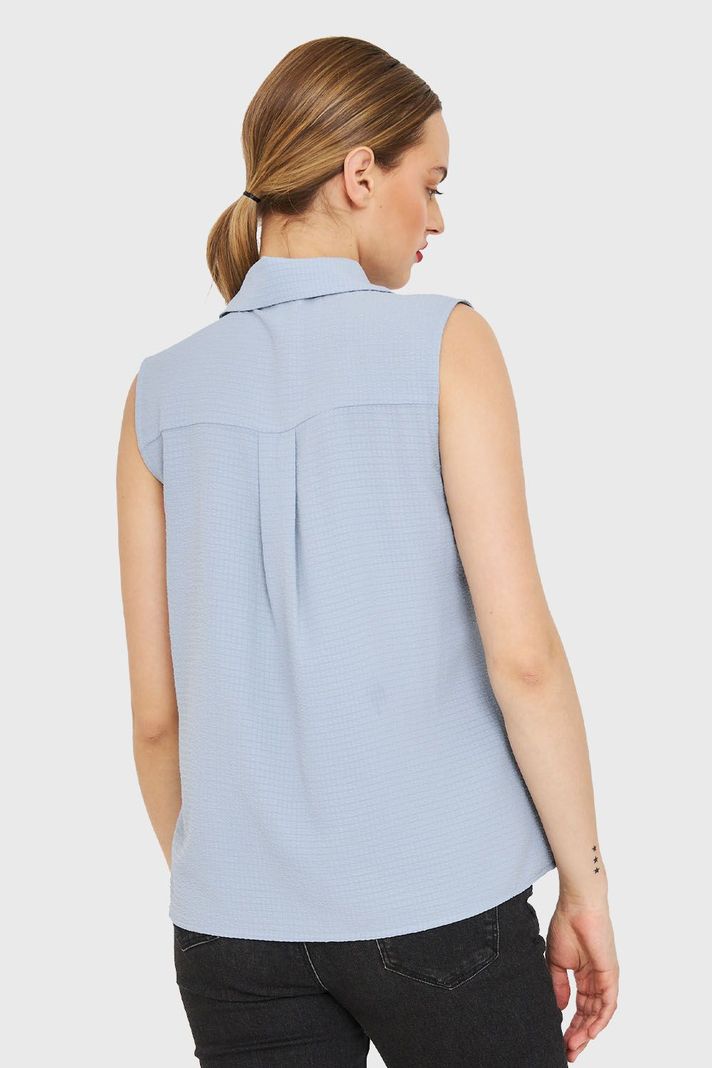 Blusa Sin Mangas Celeste Nicopoly-3