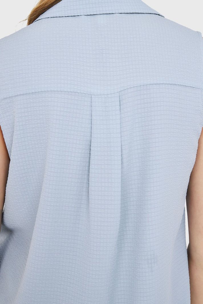Blusa Sin Mangas Celeste Nicopoly-5