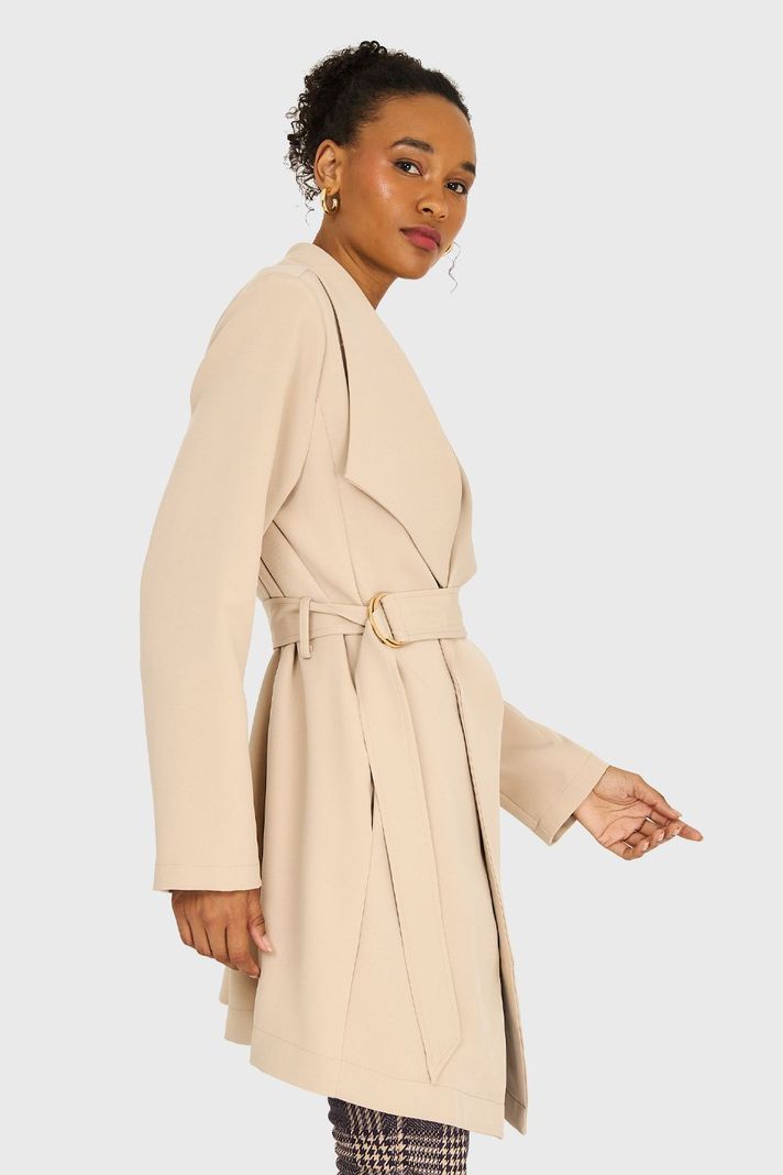 Trench Lazo Hebilla Khaki Nicopoly-2