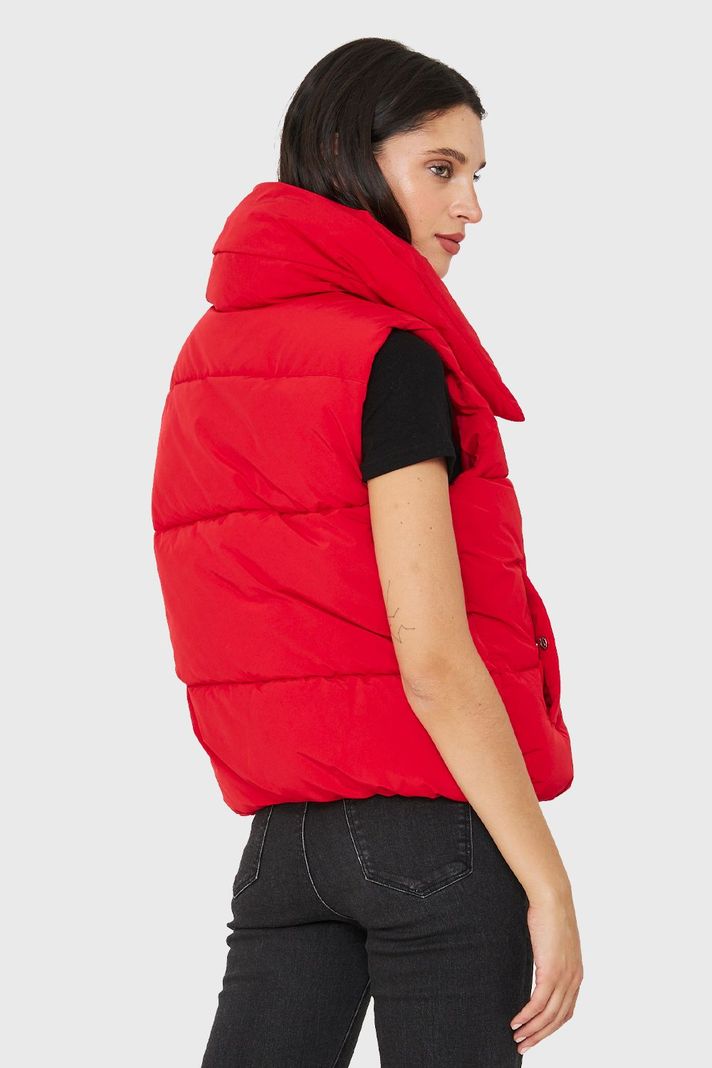 Parka Sin Mangas Imán Cuello Rojo Nicopoly-3