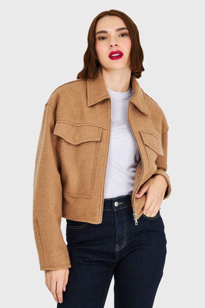 Chaqueta Bouclé Moca Nicopoly-0