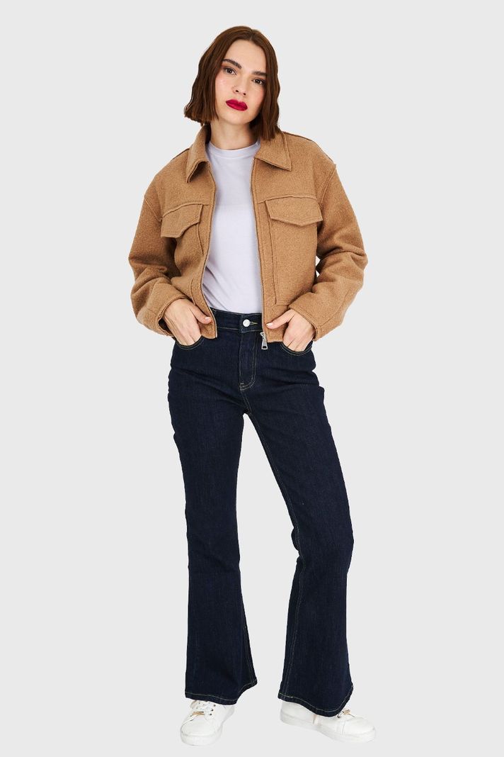 Chaqueta Bouclé Moca Nicopoly-1