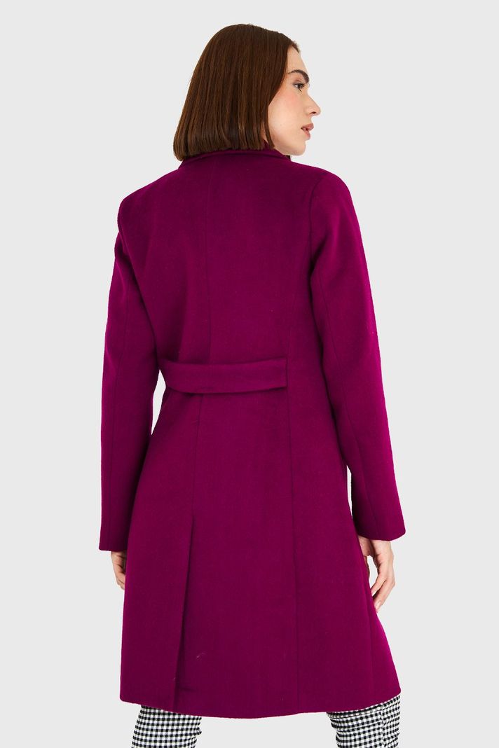 Abrigo 4 Botones Morado Nicopoly-3