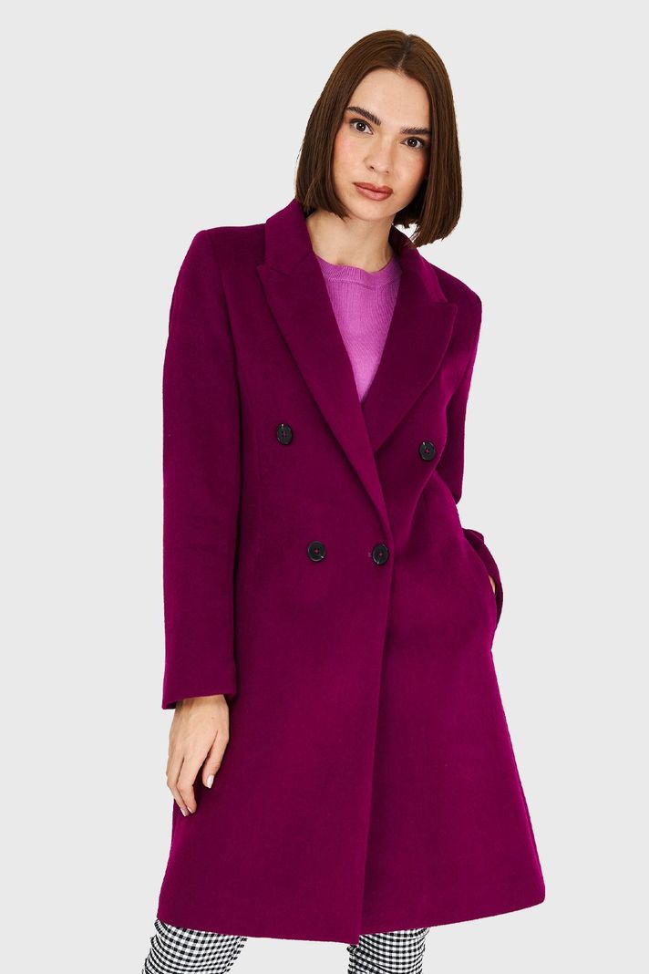 Abrigo 4 Botones Morado Nicopoly-4