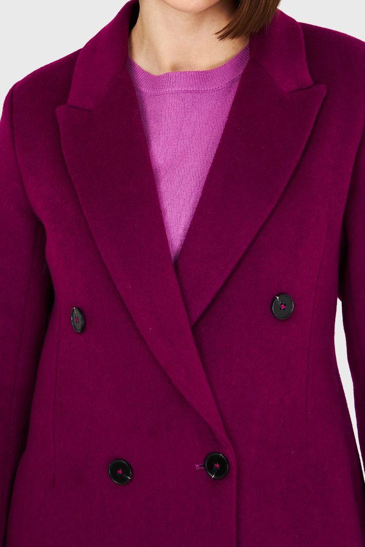 Abrigo 4 Botones Morado Nicopoly-5