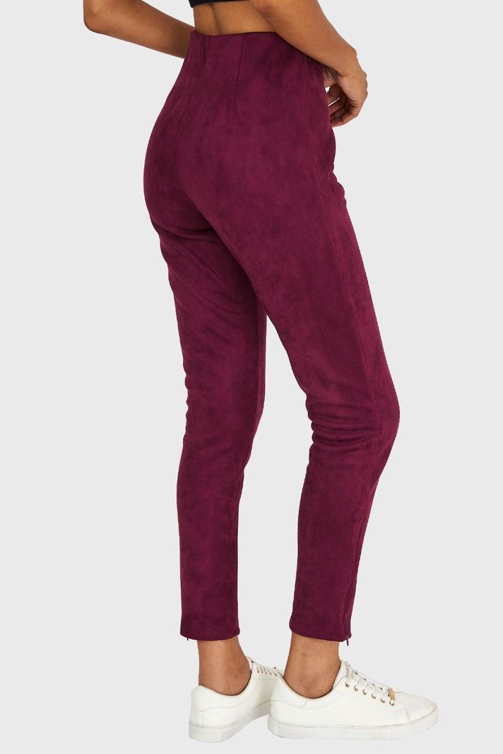Calza Tipo Gamuza Burdeo Nicopoly-3