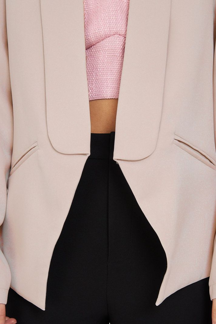 Blazer Con Solapa Khaki Nicopoly-5