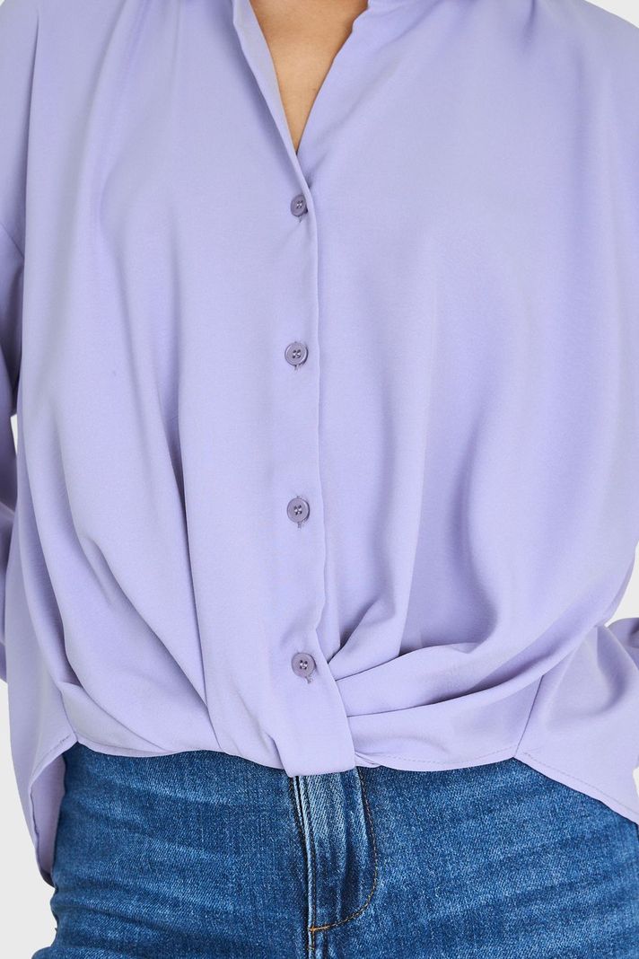 Camisa Manga Ajustable Celeste Nicopoly-5