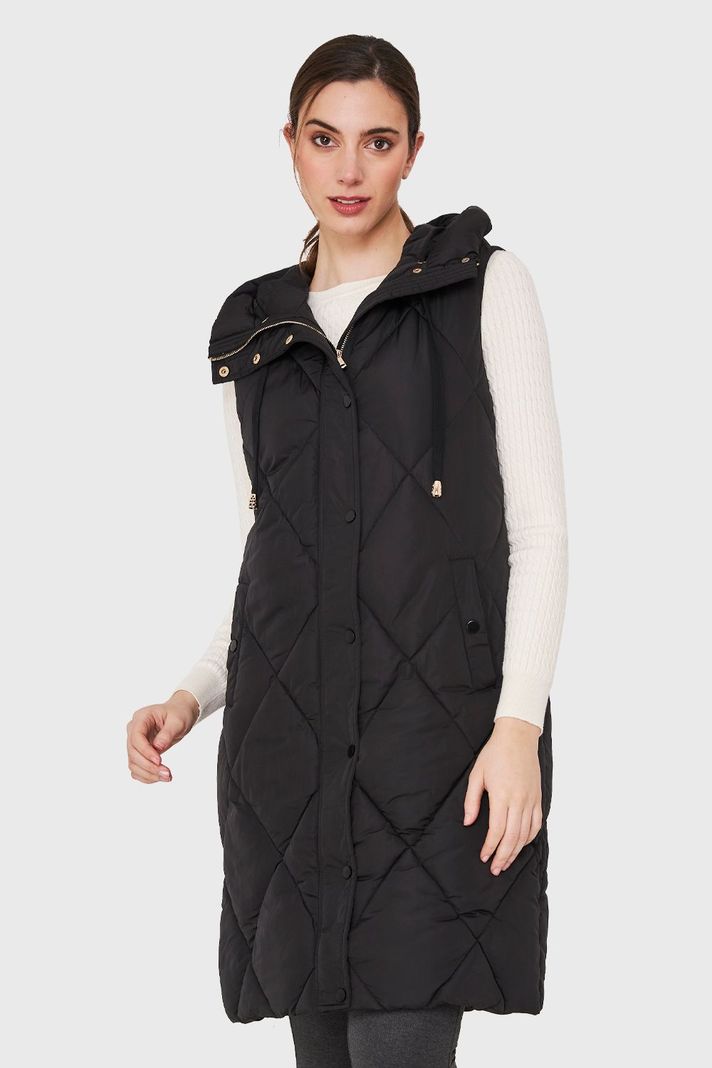 Parka Sin Mangas Cordón Negro Nicopoly-4