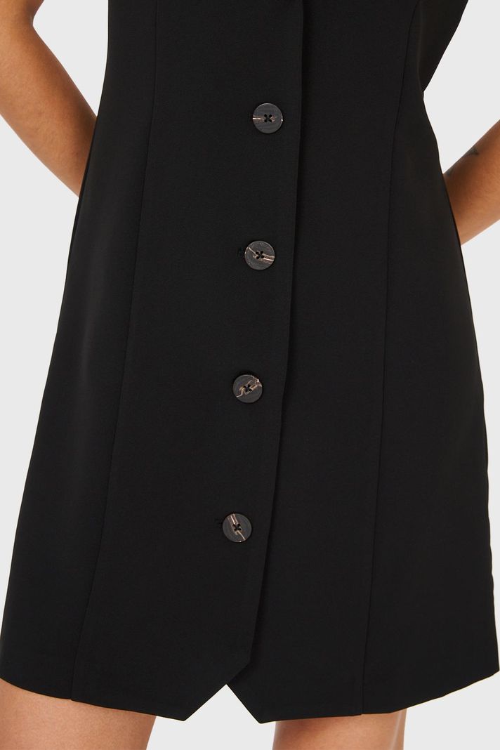 Vestido Tipo Blazer Negro Nicopoly-5