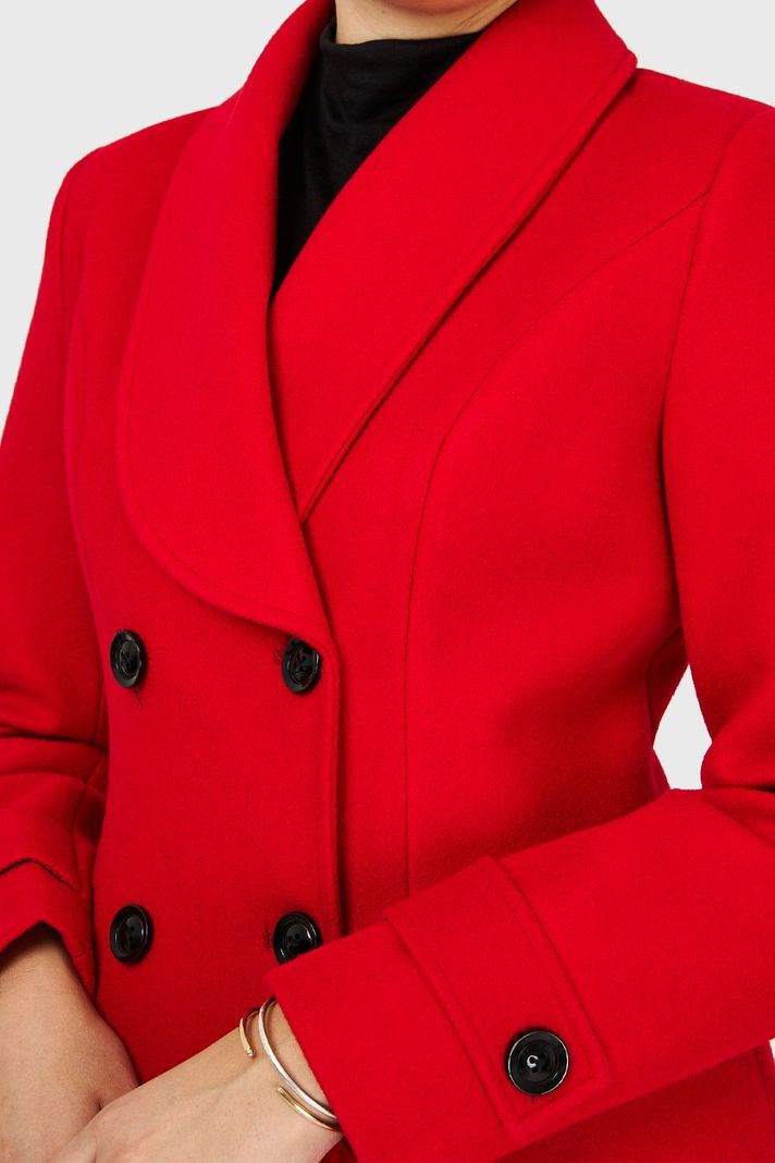 Abrigo Solapa Redonda Rojo Nicopoly-5