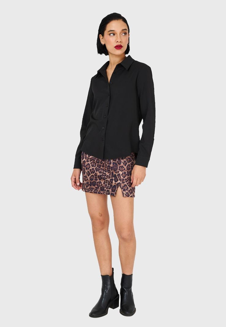 Camisa Básica Negro Nicopoly-1