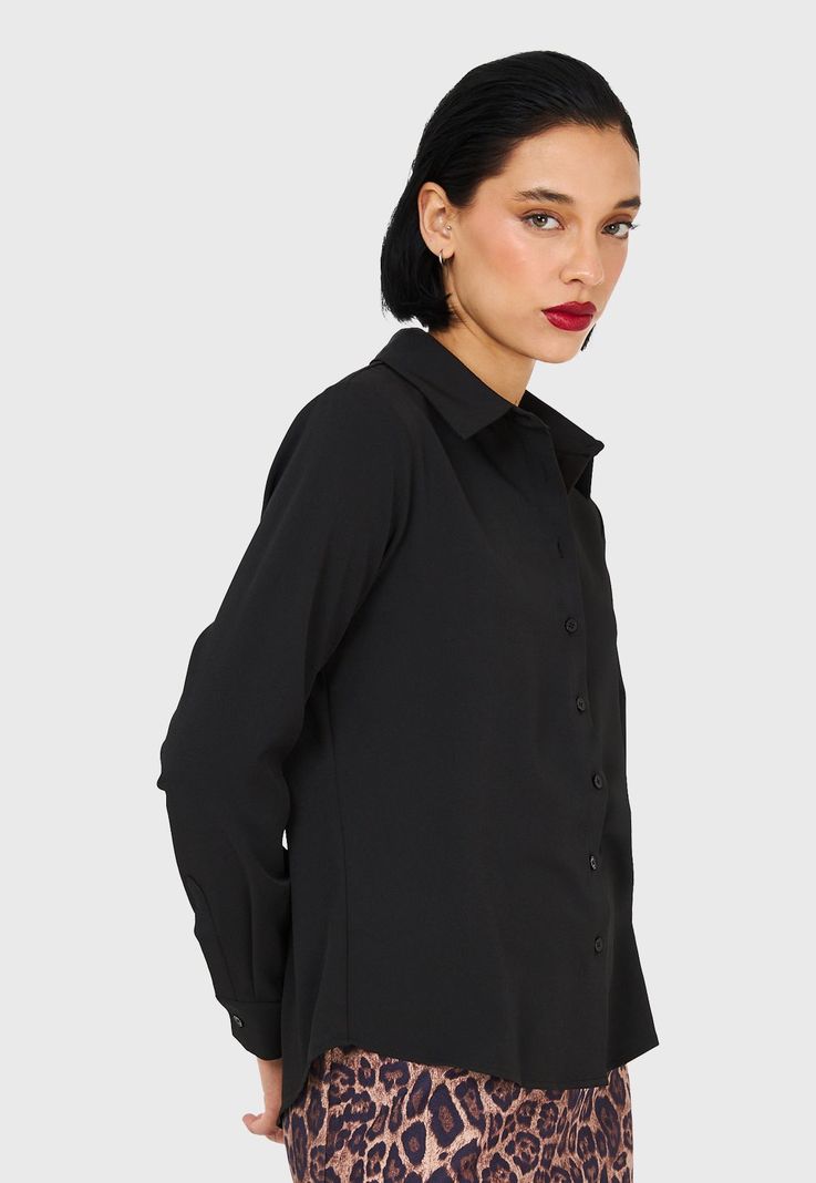 Camisa Básica Negro Nicopoly-2