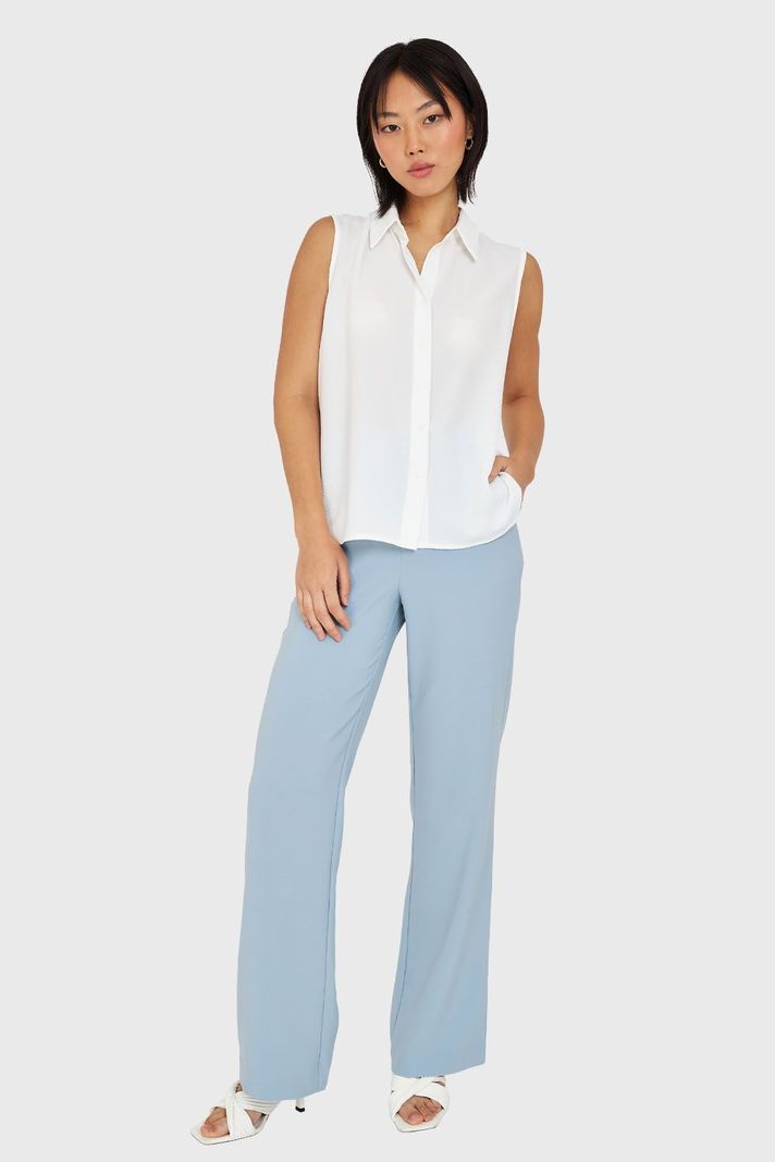 Blusa Sin Mangas Blanco Nicopoly-1