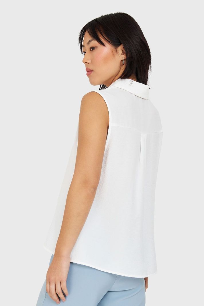 Blusa Sin Mangas Blanco Nicopoly-3
