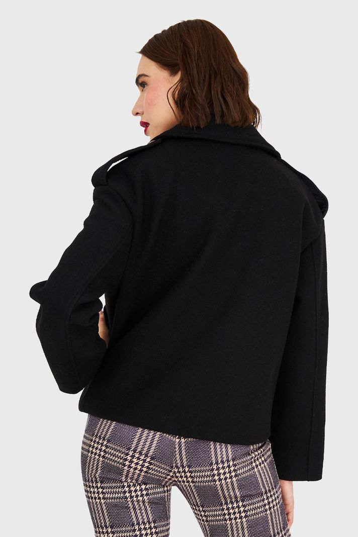 Abrigo Corto Negro Nicopoly-3