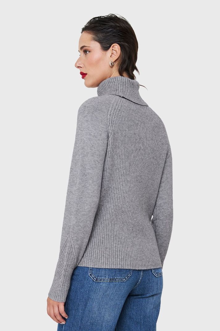 Sweater Beatle Acanalado Gris Nicopoly-3