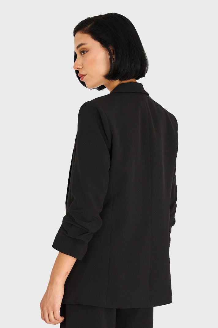 Blazer De Tope Manga 3/4 Negro Nicopoly-3