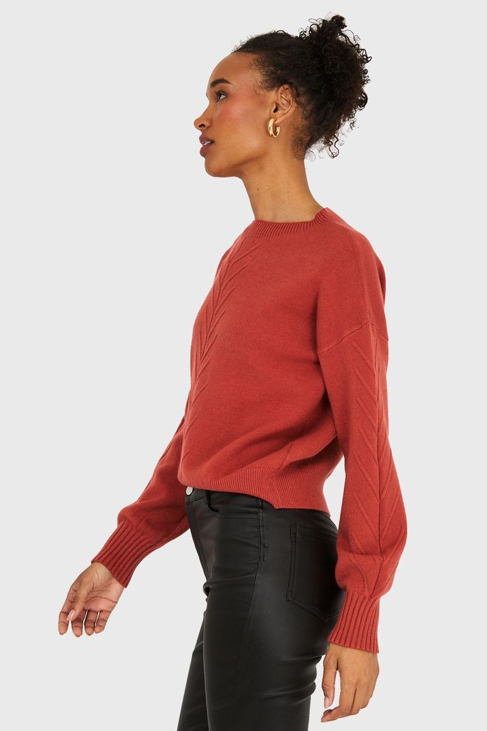 Sweater Diseños Espigas Óxido Nicopoly-2