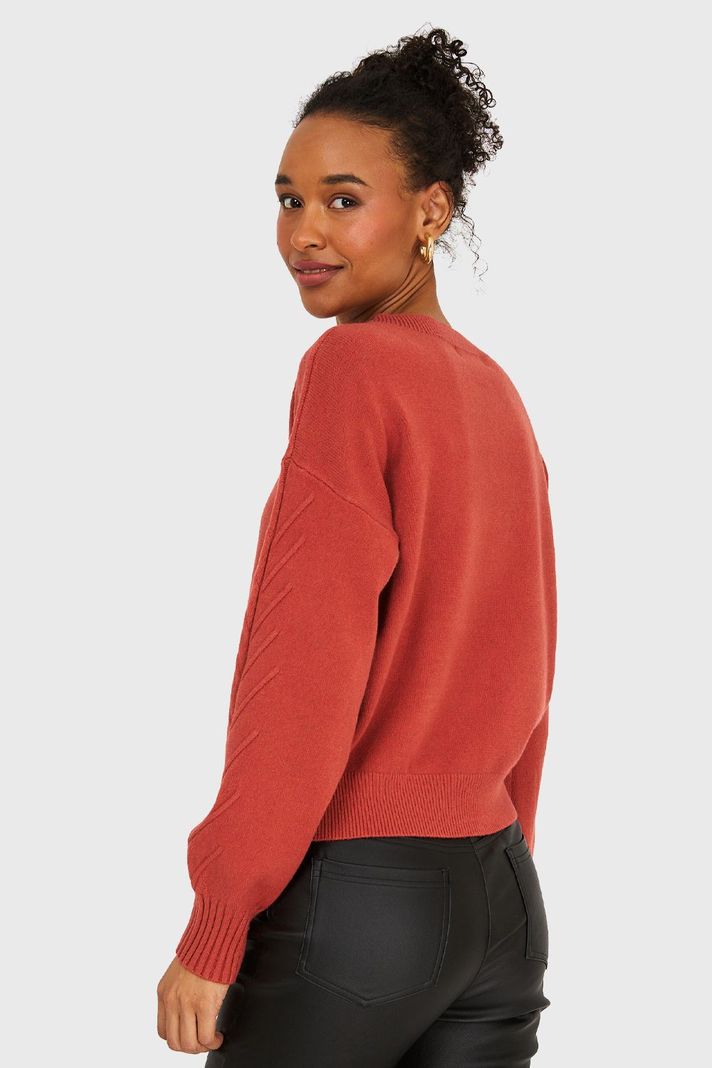 Sweater Diseños Espigas Óxido Nicopoly-3
