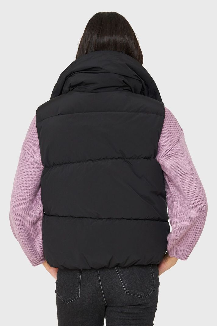 Parka Sin Mangas Imán Cuello Negro Nicopoly-3