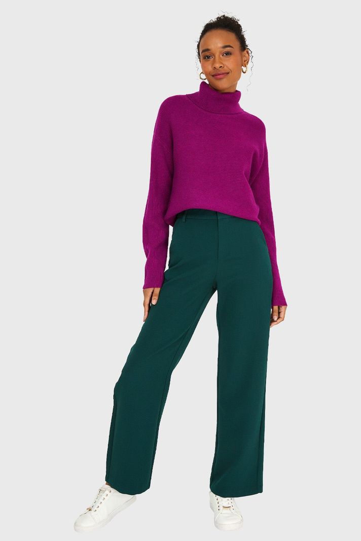 Sweater Básico Cuello Beatle Magenta Nicopoly-1