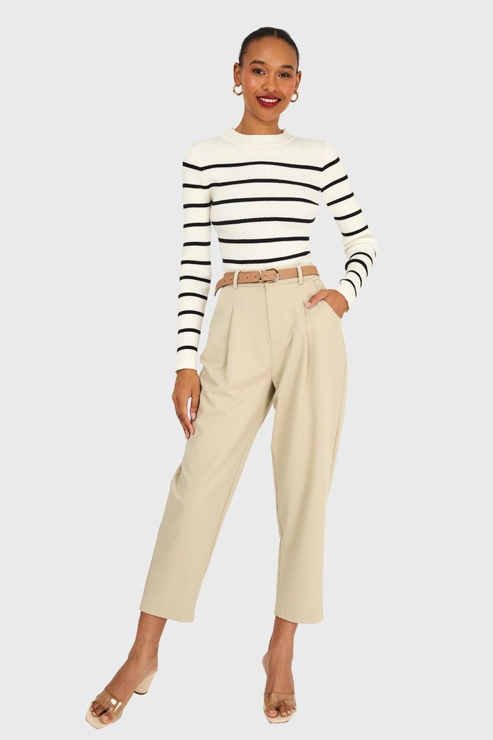 Pantalón Carrot Khaki Nicopoly-1