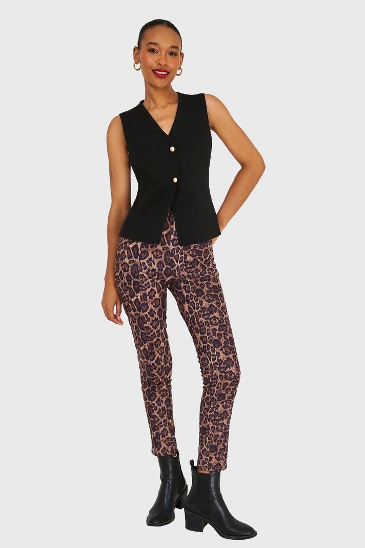 Gilet Tejido Hilo Negro Nicopoly-1