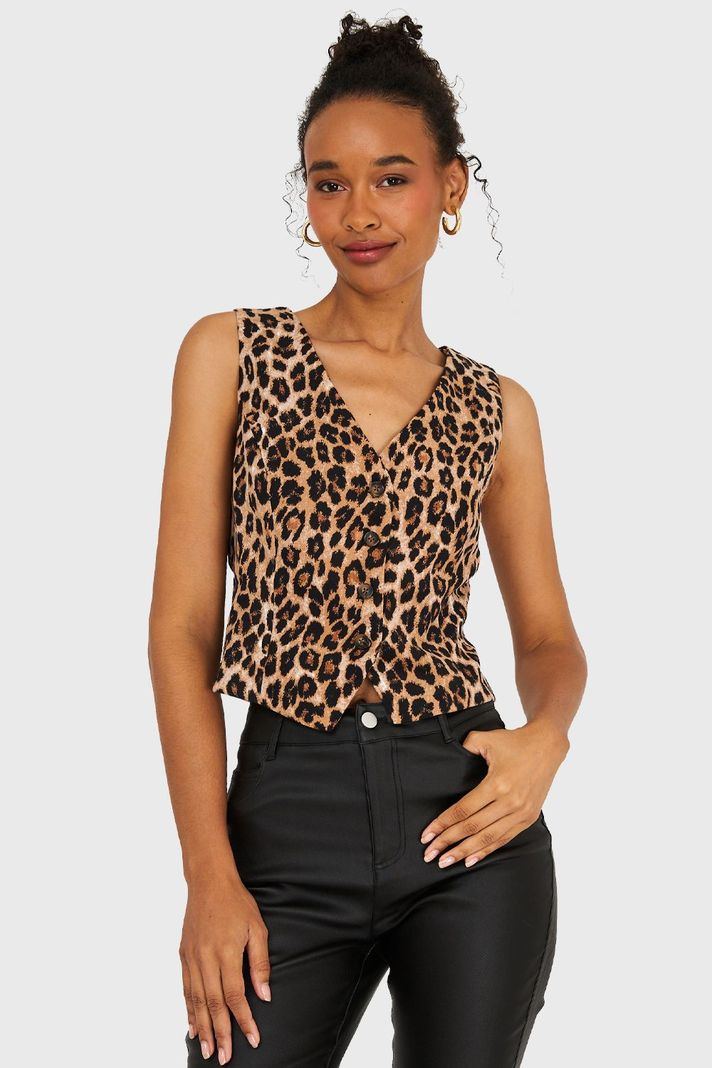 Gilet Leopardo Café Nicopoly-0