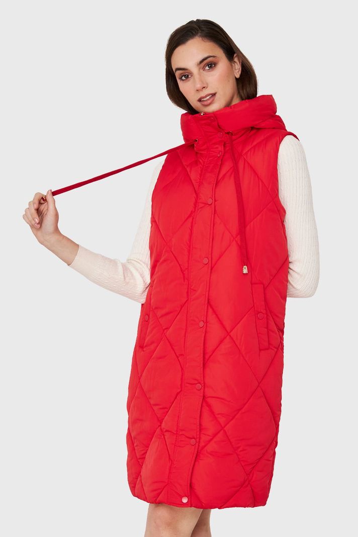 Parka Sin Mangas Cordón Rojo Nicopoly-4