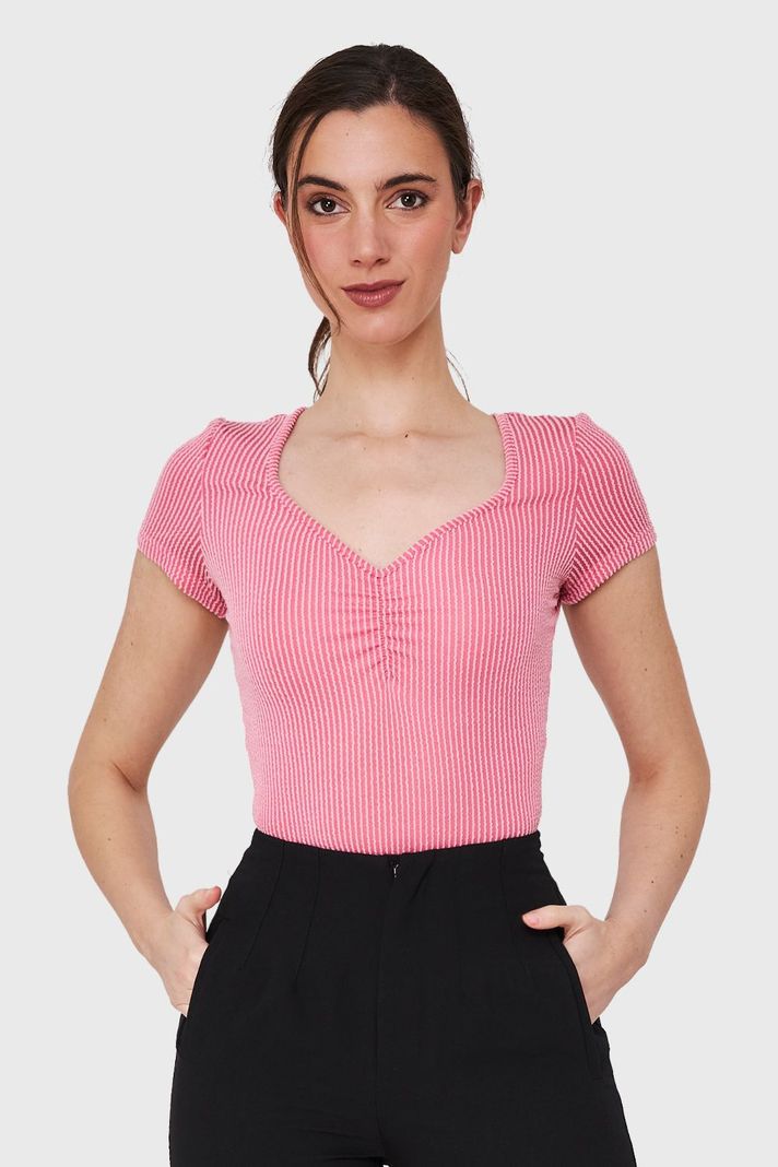 Body Texturizado Acanalado Rosado Nicopoly-0