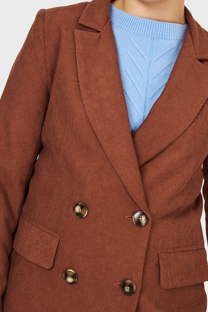 Blazer Cotelé Café Nicopoly-5