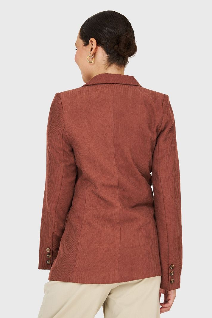 Blazer Cotelé Café Nicopoly-3