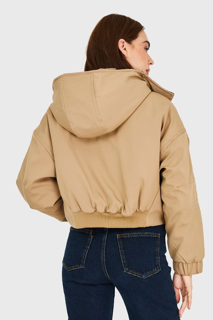 Chaqueta Corta Impermeable Khaki Nicopoly-3