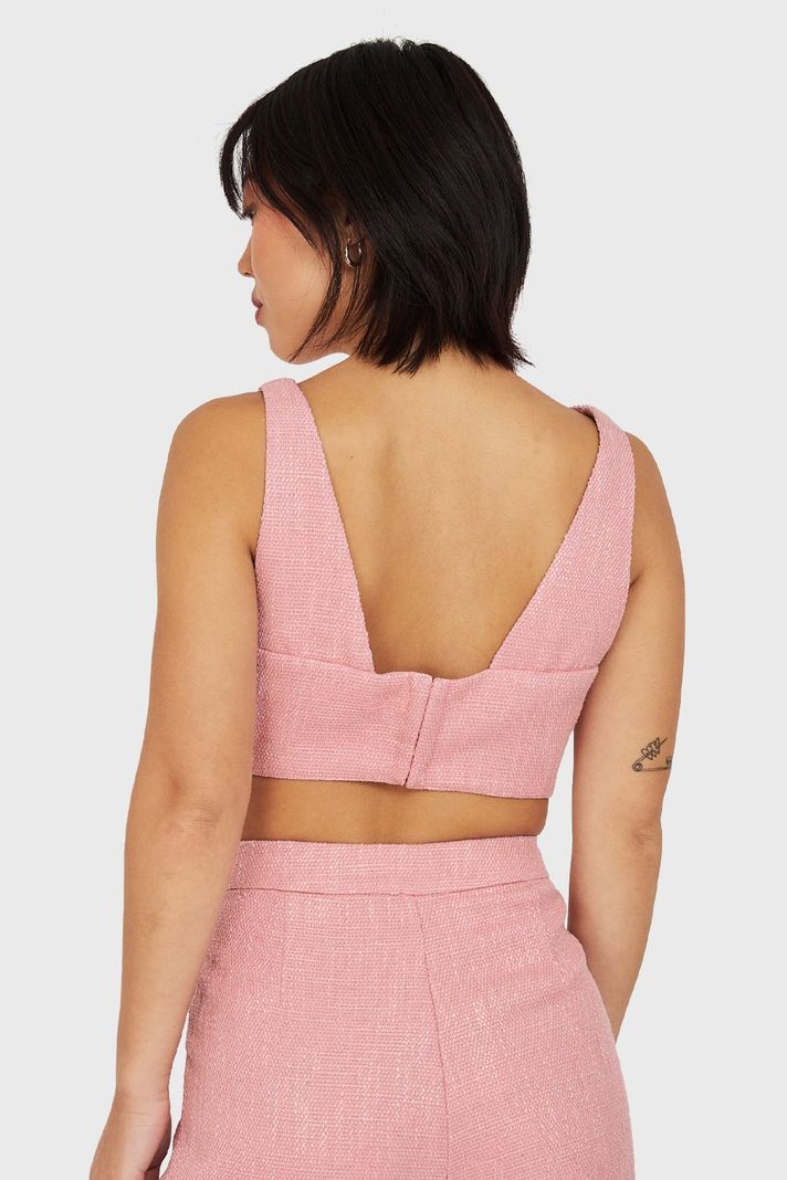 Crop Top Jaspeado Rosado Nicopoly-3