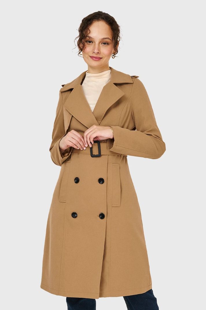 Trench Hebilla Khaki Nicopoly-0